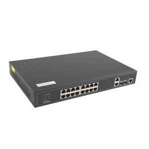 GCOM S2600-18TC 16 FE ports 2 Combo GE ports Gigabit Uplink 18 port ethernet switch gigabit L2 Network Switch