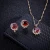 Import Gemstone Pendant Necklace Romantic Crystal Women Bride Wedding Jewelry  Romanesque Diamond Earrings And Necklace Jewelry Set from China