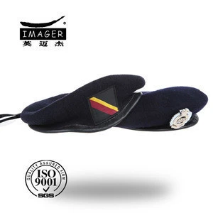 Genuine Quality pure wool black beret military beret
