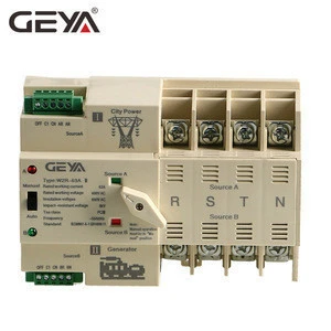 GEYA 2018 NEW Mini ATS Automatic Transfer Switch Electrical Selector Switches Dual Power Switch