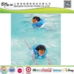 Gold manufacturer safety hot sales back pvc life jacket floating tube rings water swimming inflatable security vest