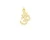 Import Gold plated cubic zircon charm pendant necklace from India
