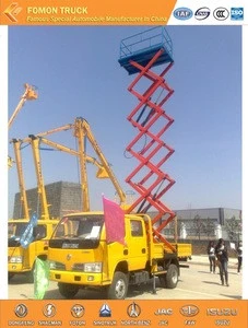 good quality Dongfeng 4x2 10m high altitude operation aerial work platform truck/truck mounted aerial work platform