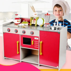 Good Quality Kids Wooden Kitchen Toy Play Set For Baby