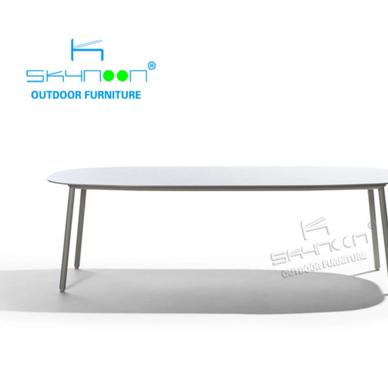 Good quality leisure patio table powder coated matel aluminum table garden sets outdoor garden furniture(01040-1)