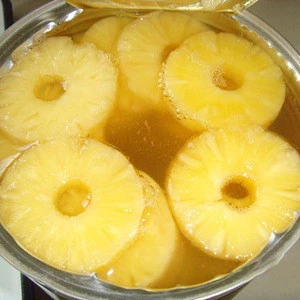 Grade A fresh material canned pineapple slices in light syrup for sale