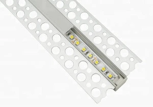 Gypsum extruded aluminium profiles heat sink with width 52mm for led strip light