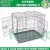 Import Haierc Pet folding Crates Puppy Dog Cat metal foldable cages 24 30 36 42 48 inch dog house from China