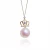 Import Haiyang charms perlas de collar natural pearl necklace pendant 8-9mm freshwater pearl necklace 925 silver gold plated from China