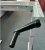 Hand crank standing office desk with folding legs