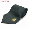 Hand Made Black Polyester Military Police Neck Tie