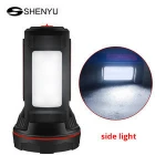 Handheld hunting spotlight LED rechargeable emergency searchlight