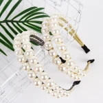 Handmade Double Pearl Headband For Girl Women Hairbands