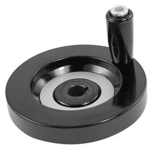 Handwheel with rotating handle, 10 x 80 mm