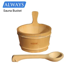 Harvia sauna room accessories wooden sauna bucket