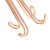 Import Heavy duty rose gold cloths Metal hanger for shoes from China