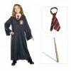 Heloween costume girls movie cosplay harry potter halloween costume with Wand and Tie