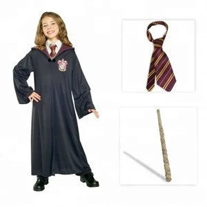 Heloween costume girls movie cosplay harry potter halloween costume with Wand and Tie
