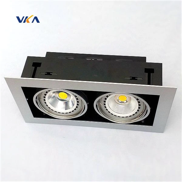 High Brightness 2x10w 2x12w 2x15w Available double Head Led Grille Light
