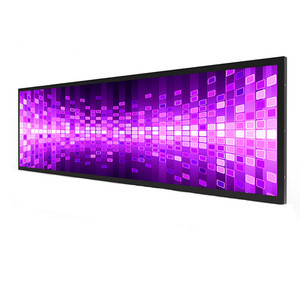High Brightness 35inch Stretched Bar LCD Advertising Screen for Supermarket