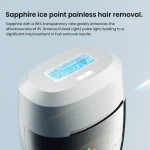 High energy IPL sapphire hair removal product ice cooling IPL at home Advanced IPL hair removal for armpit leg face and bikini