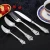 Import High grade stainless steel knife fork spoon Loyal cutlery set silver flatware for wedding from China
