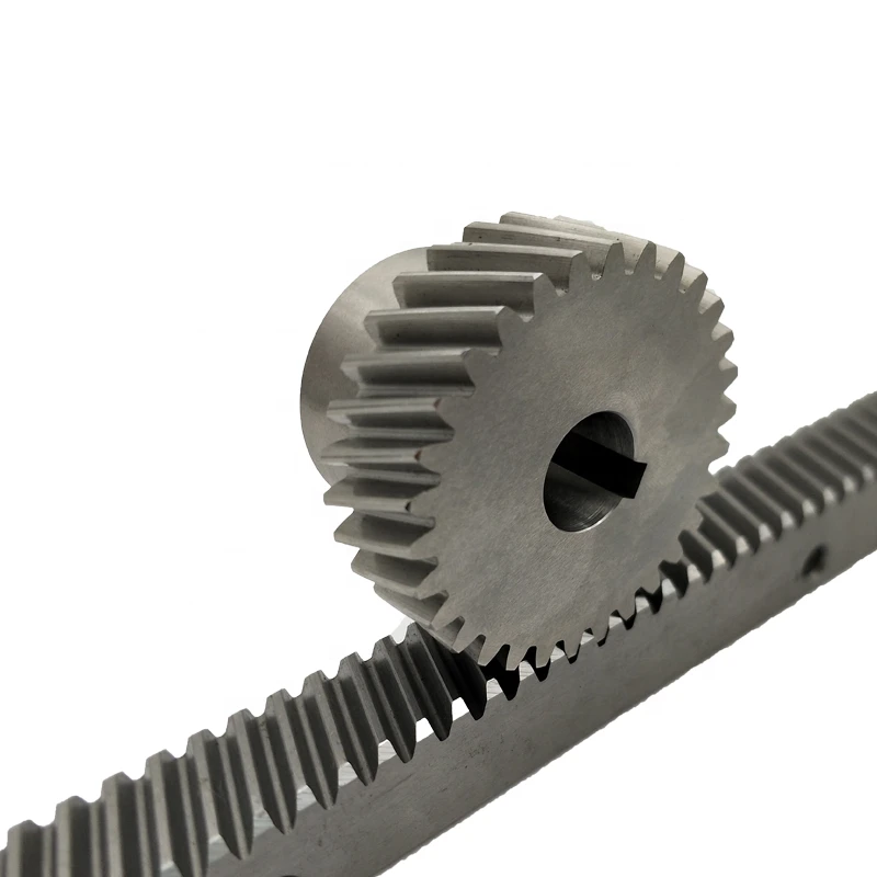 High precision  M1.5 CNC helical teeth gear rack and pinion in stock