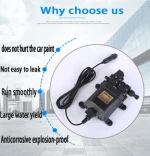 High pressure portable electric self-priming car vehicle washer wash machine tool kit box