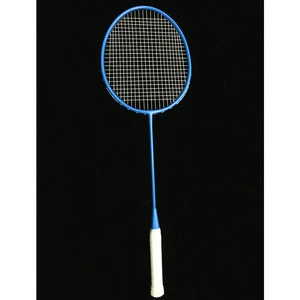 high quality carbon fiber badminton racket customize aluminum one joint badminton game set