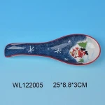 High quality ceramic Christmas snowman spoon rest