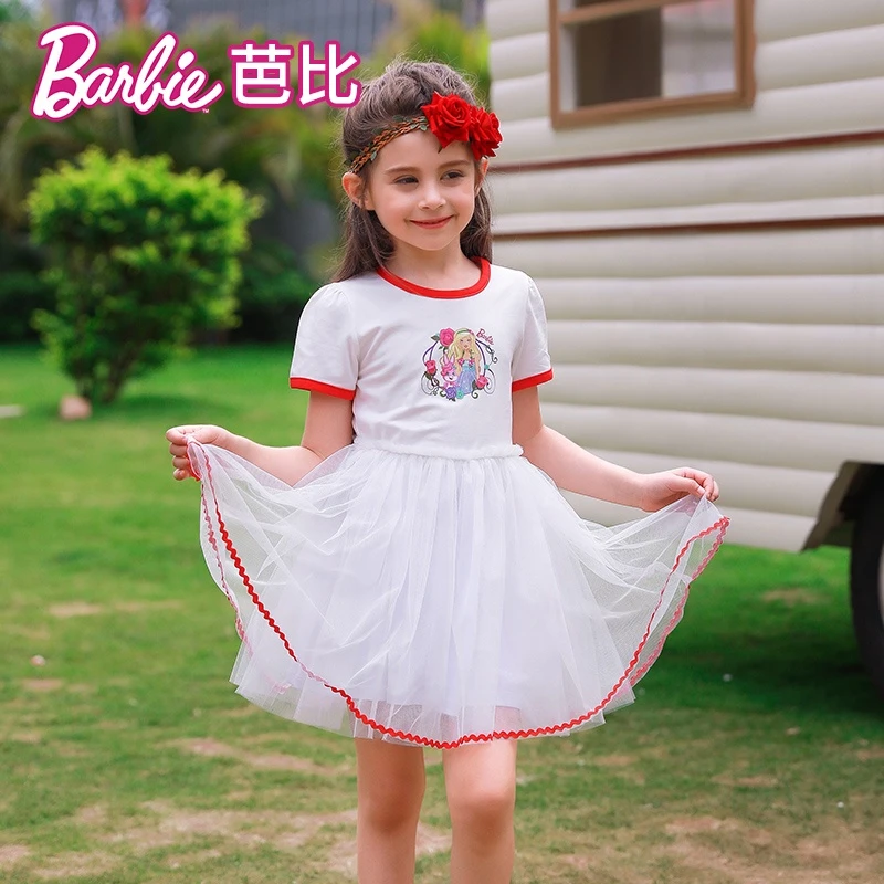 High Quality Children Girls Striped Dress Cute Cotton Dress Casual Kids Dress
