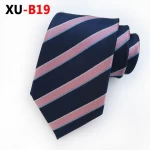 high quality classic men business formal wedding tie 8cm stripe neck tie fashion shirt dress accessories