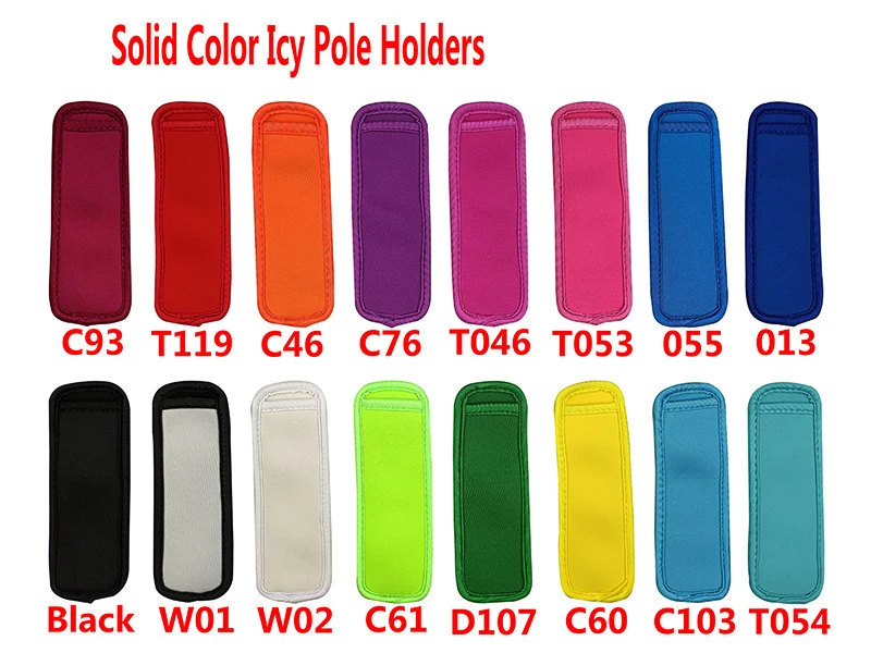 High quality factory price RTS neoprene icy pole holder cooler ice lolly holder sleeve