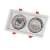Import High quality led residential lighting 3X10w dimmable optional black led grille downlight from China