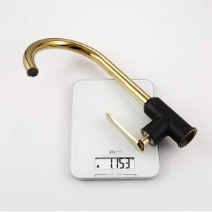 High Quality New Style Brass Gold Color Luxury Kitchen Faucet