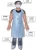 Import High Quality PE Plastic Disposable Aprons Accept Custom Order Disposable Bibs For Adult from China