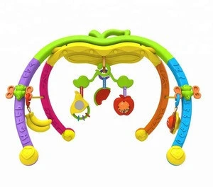 High quality plastic apple shape fitness supine game baby gym educational toys for sale