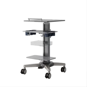 High Quality  Plastic computer  endoscopy cart hospital ultrasound trolley