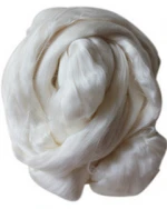 high quality silk fiber mulberry spun silk roving for spining silk