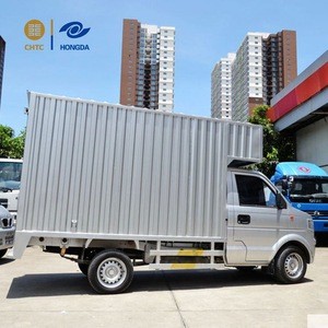 high quality Somalia dry box truck body 1.5 tons van cargo truck