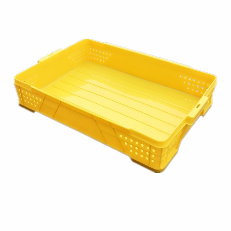 High quality stackable food grade plastic food bread crate Fruit / Vegetable Plastic Turnover Box bread plastic crate