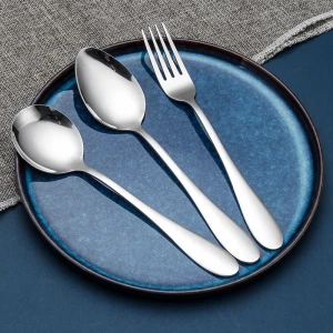 High quality top seller spoon knife forks stainless steel cutlery spoon and fork sets
