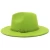 Import High Quality Two Tone  Green Women&#39;s  Fedora Hat With Pu Belt from China