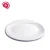 Import high quantity white plastic melamine round charge dinner plate dish with rim for hotel used from China