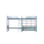 Import High School Dormitory Apartment Metal Frame Loft Double Bunk Bed With Wardrobe and Desk for 3 people from China