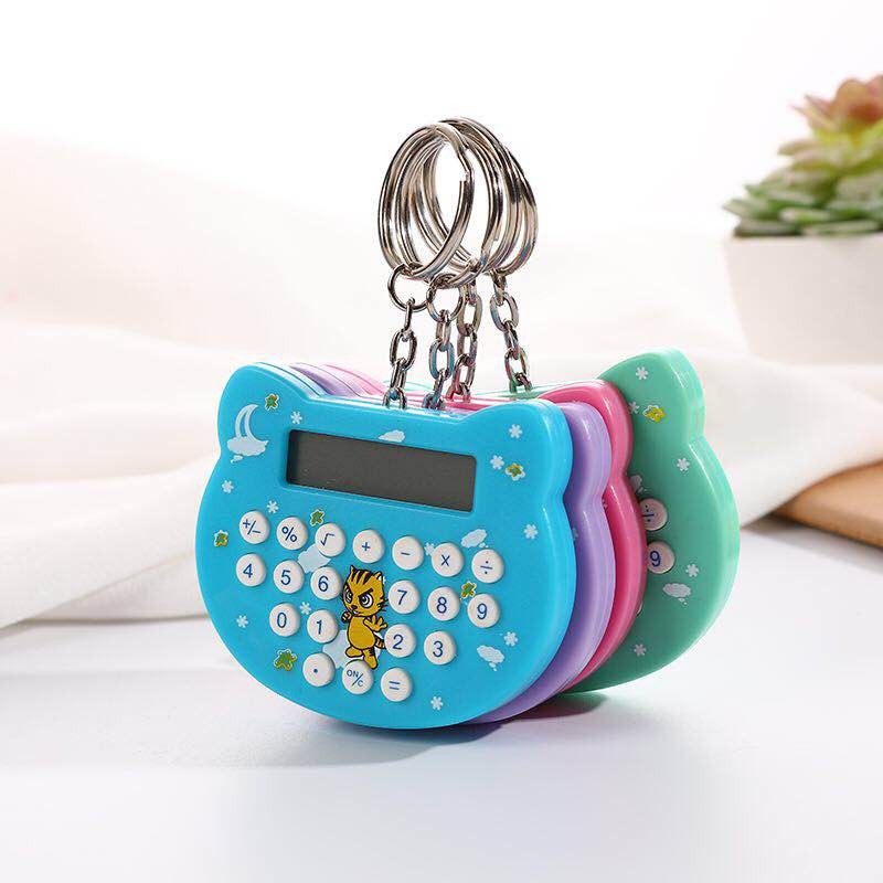 High Standard Multi-style cartoon Cute keychain calculator  for student