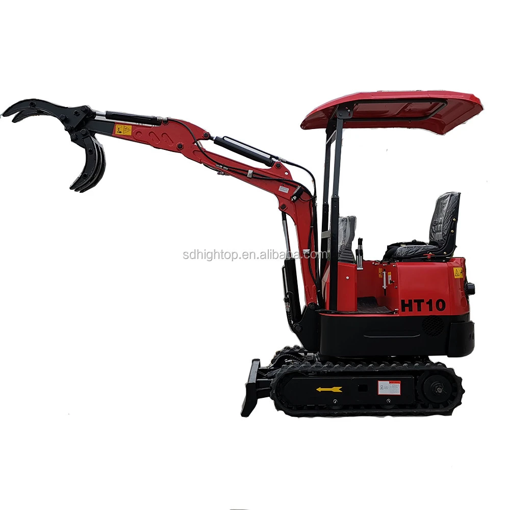 Hightop Brand 1T mini digger crawler excavator machine