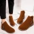Import HLS095 wholesale college boot high quality fashion round head dress shoe flat shoes china woman boots from China