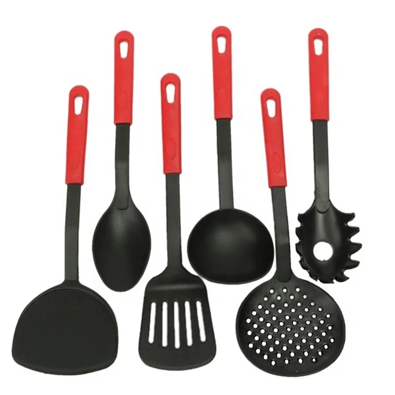 Home and garden kitchen accessories gadget cooking tools kitchenware heat resistant non-stick nylon cheap kitchen utensils set