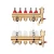 Import Home heating system copper brass intelligent manifold with flow meter from China
